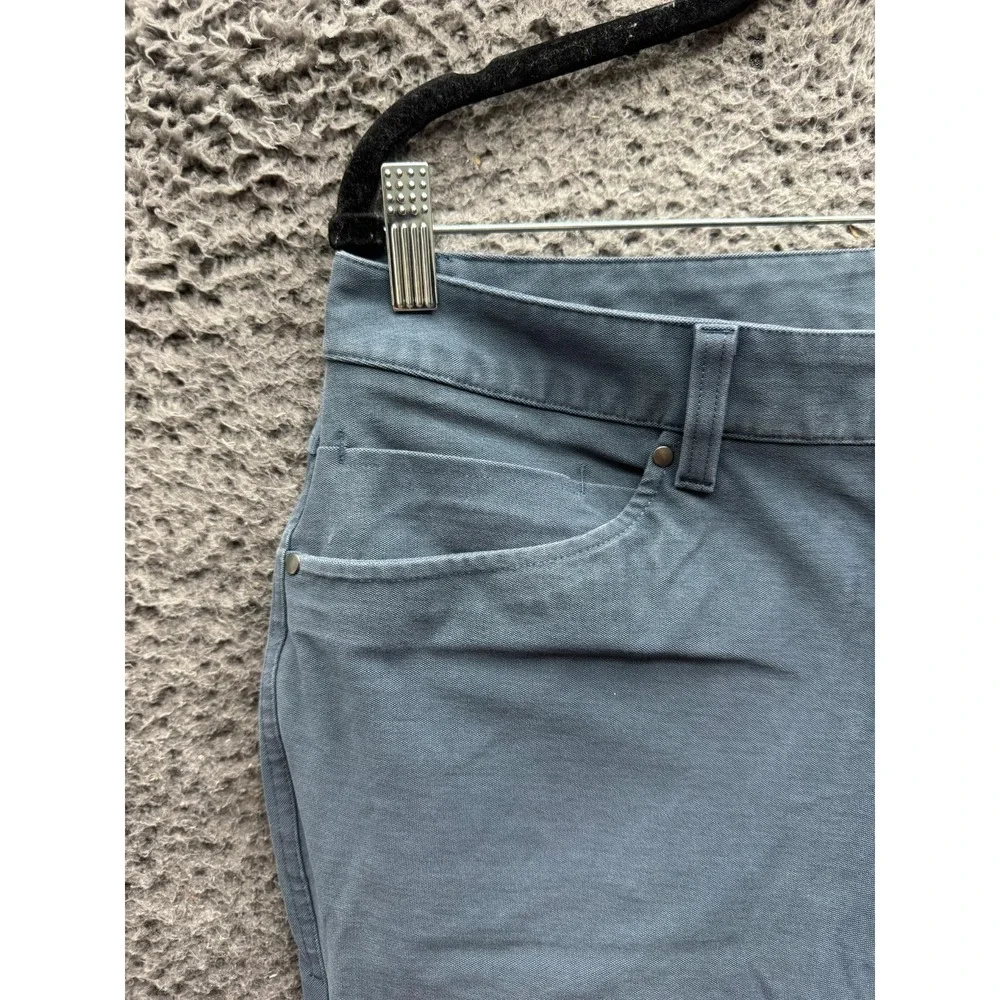 Lululemon ABC Slim-Fit 5 Pocket Pant Tech Canvas Heathered Deep Navy Men Size 31
